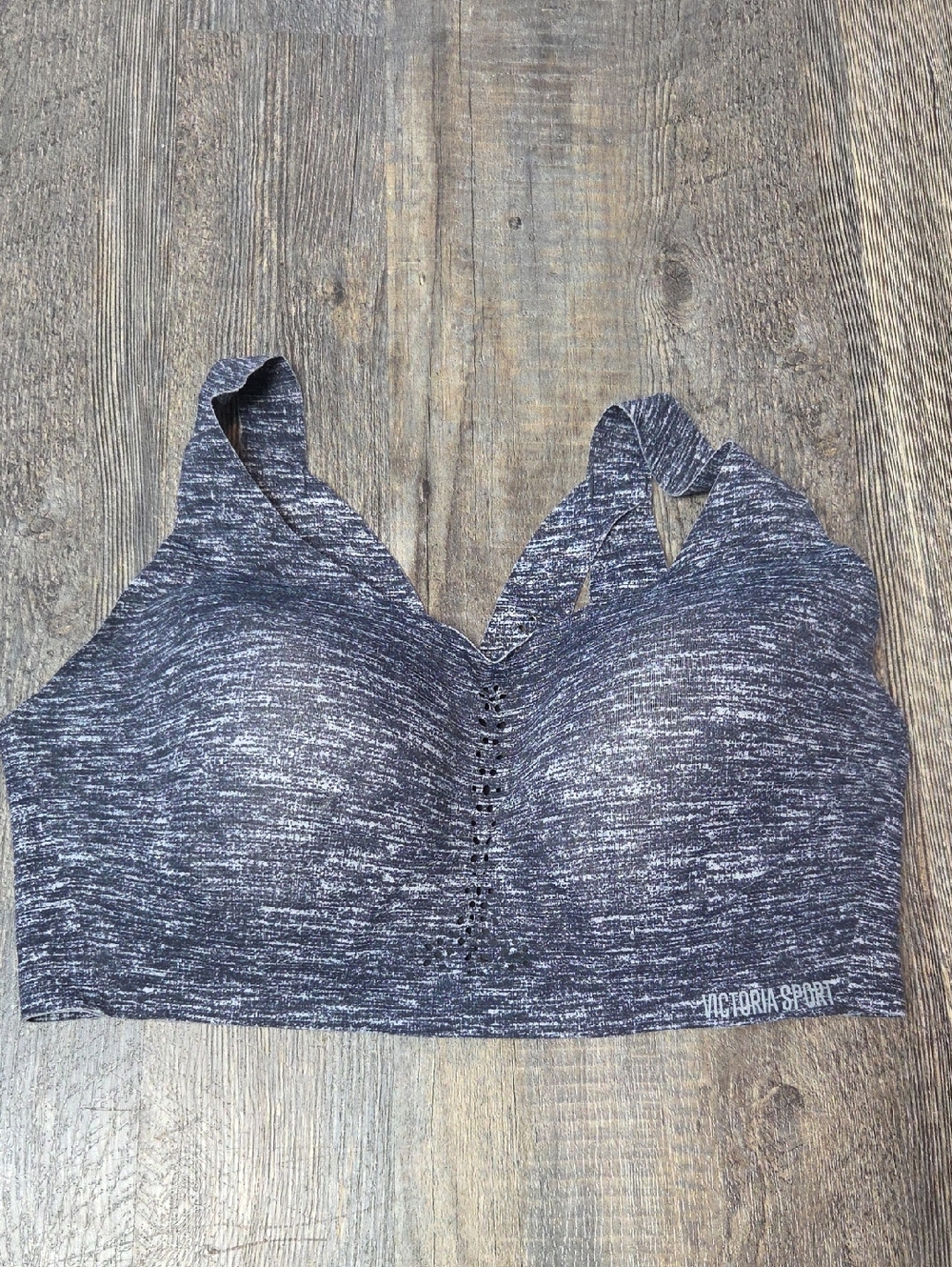 Victoria's Secret Heather Charcoal Seamless Sports Bra